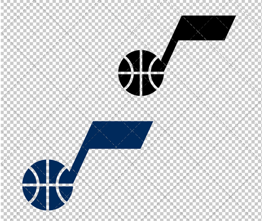 Utah Jazz Alternate 2022, Svg, Dxf, Eps, Png - SvgShopArt