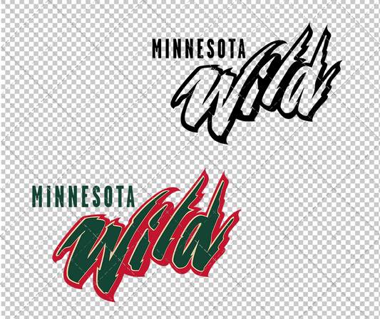 Minnesota Wild Concept 2000 003, Svg, Dxf, Eps, Png - SvgShopArt