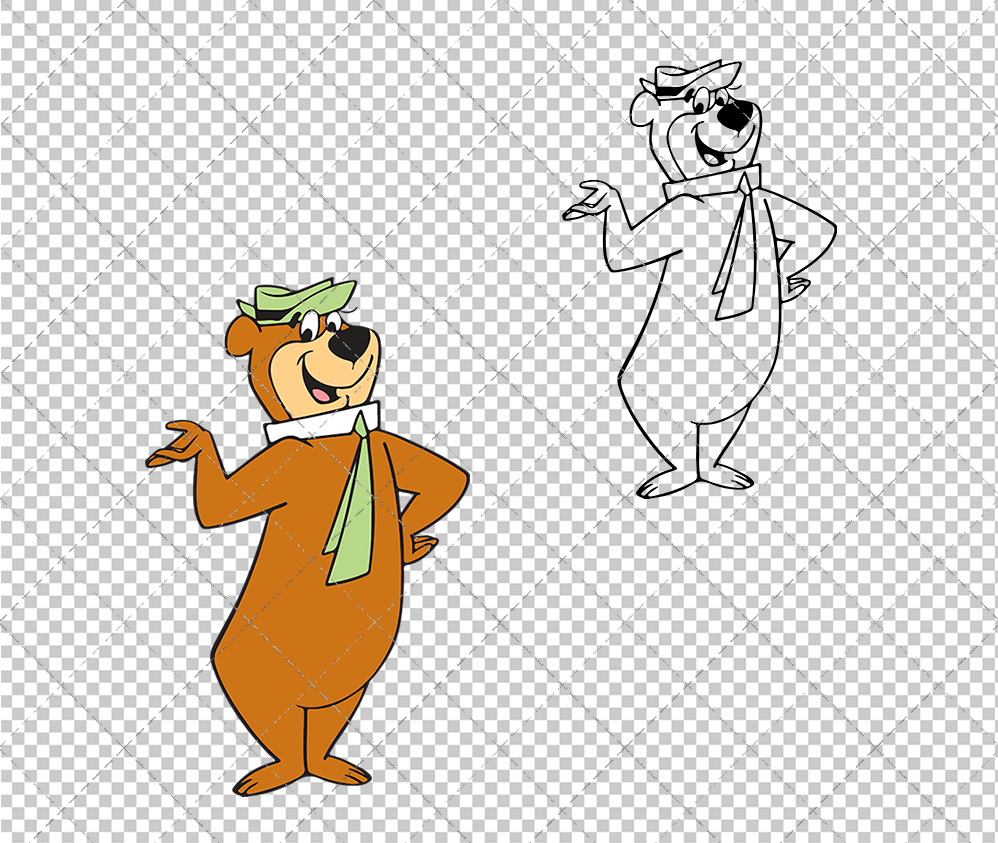 Yogi Bear, Svg, Dxf, Eps, Png - SvgShopArt