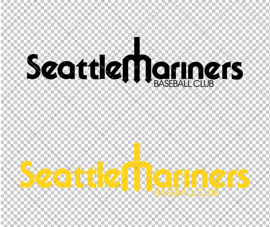 Seattle Mariners Wordmark 1977 002, Svg, Dxf, Eps, Png - SvgShopArt