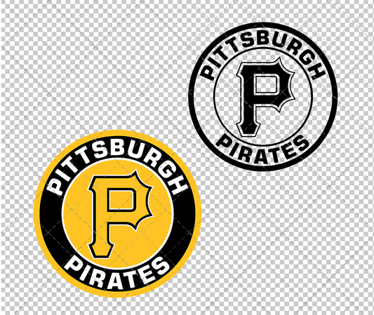 Pittsburgh Pirates Circle 2009, Svg, Dxf, Eps, Png - SvgShopArt