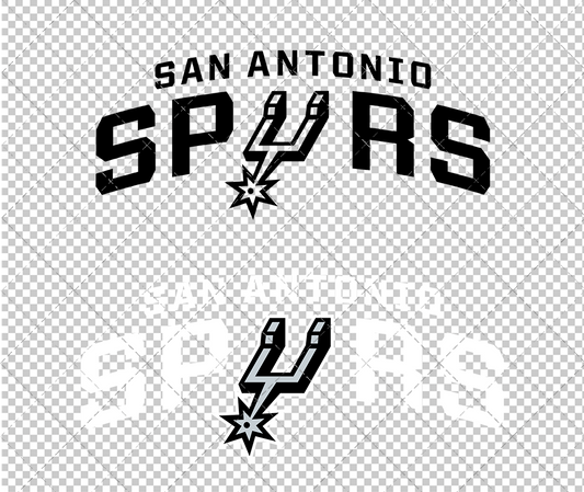 San Antonio Spurs Secondary 2017, Svg, Dxf, Eps, Png - SvgShopArt