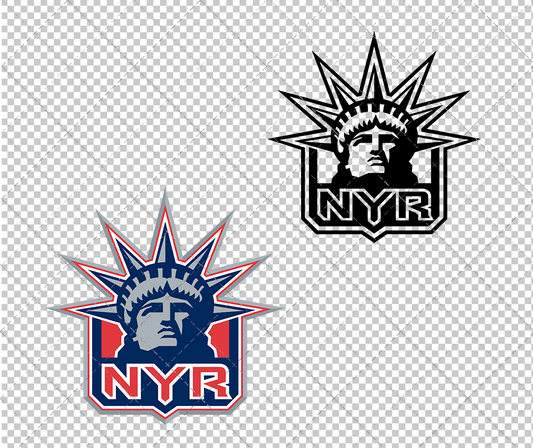 New York Rangers Alternate 1996, Svg, Dxf, Eps, Png - SvgShopArt