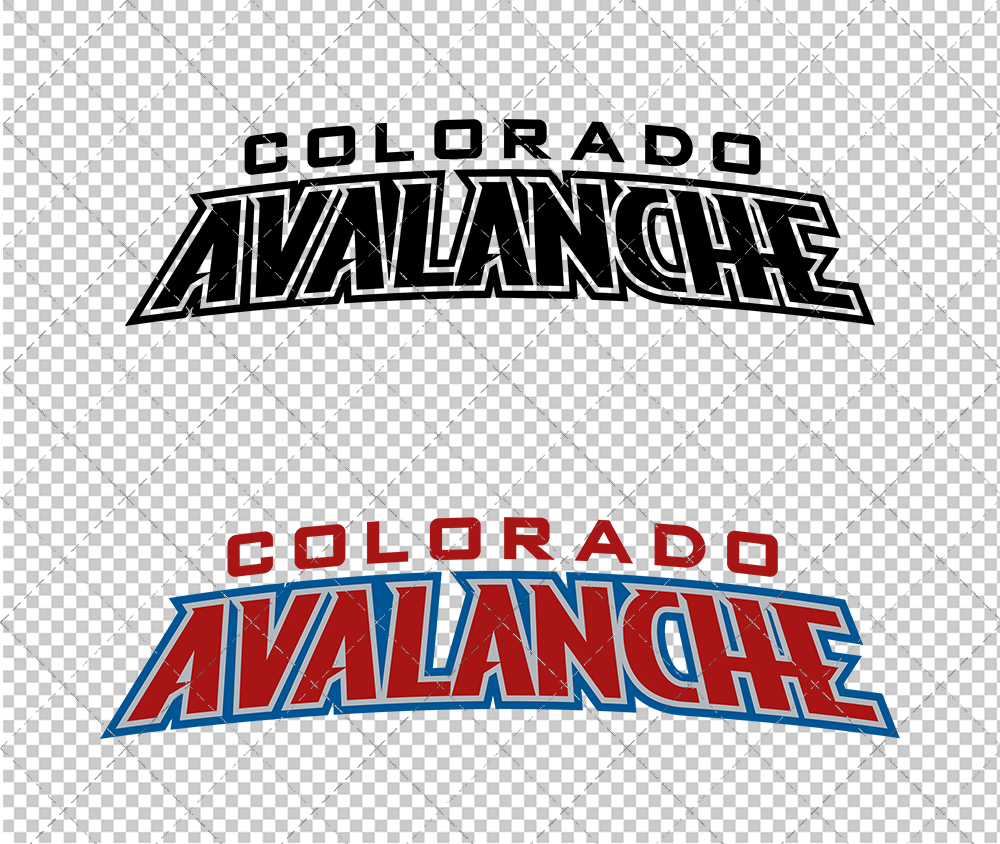 Colorado Avalanche Wordmark 1995, Svg, Dxf, Eps, Png - SvgShopArt