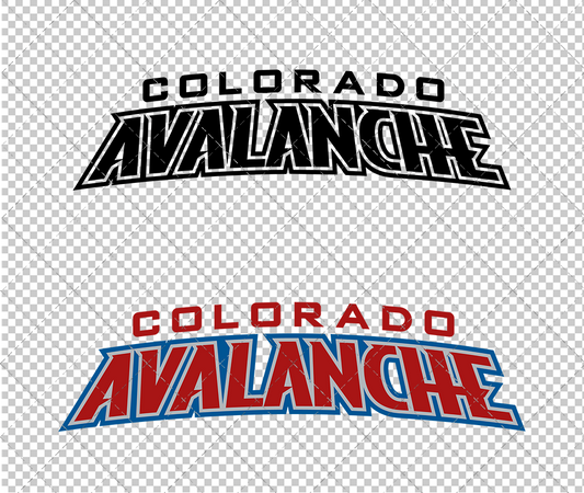 Colorado Avalanche Wordmark 1995, Svg, Dxf, Eps, Png - SvgShopArt