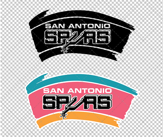 San Antonio Spurs 1988, Svg, Dxf, Eps, Png - SvgShopArt