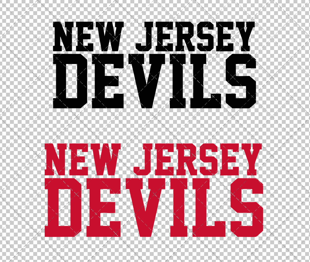 New Jersey Devils Wordmark Concept 1999 005, Svg, Dxf, Eps, Png - SvgShopArt