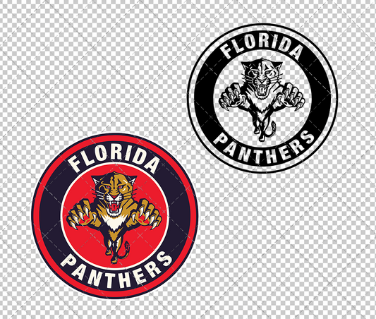 Florida Panthers Circle 1999, Svg, Dxf, Eps, Png - SvgShopArt