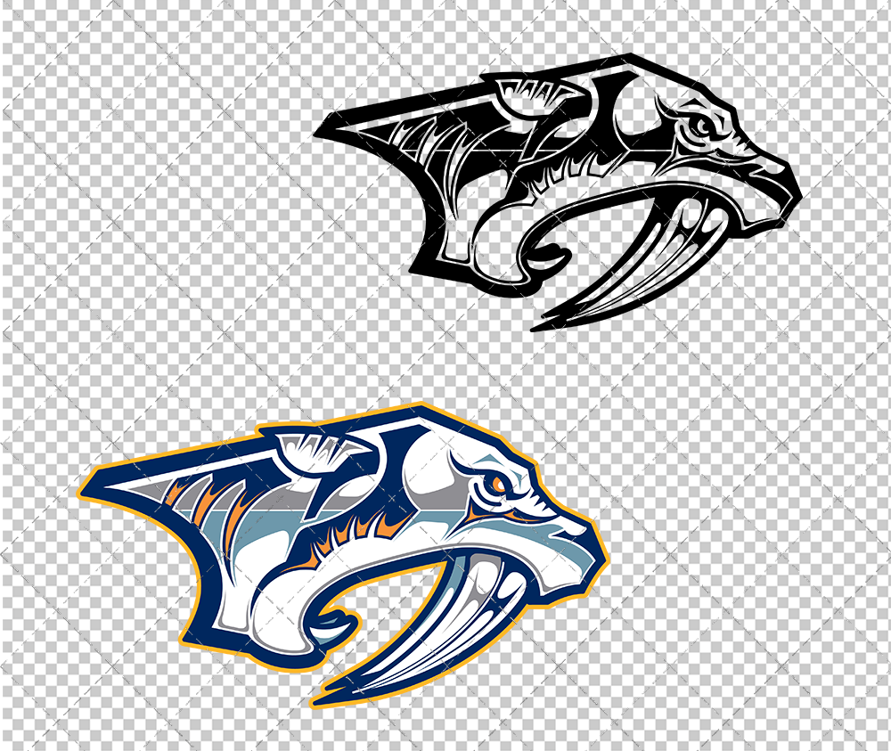 Nashville Predators 1998, Svg, Dxf, Eps, Png - SvgShopArt