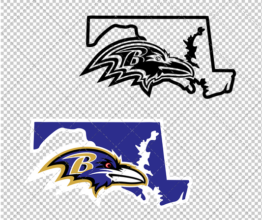 Baltimore Ravens Concept 1999 004, Svg, Dxf, Eps, Png - SvgShopArt