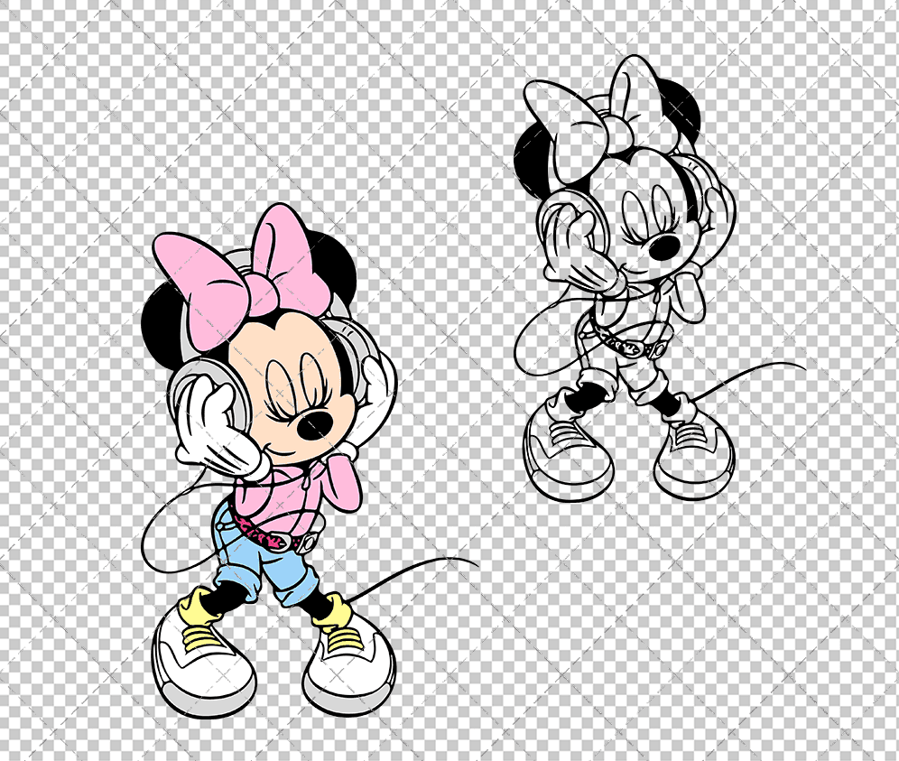 Minnie Mouse 003, Svg, Dxf, Eps, Png - SvgShopArt