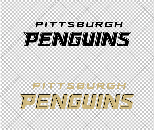 Pittsburgh Penguins Wordmark 2008 002, Svg, Dxf, Eps, Png - SvgShopArt