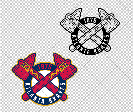 Atlanta Braves Alternate 2012 004, Svg, Dxf, Eps, Png - SvgShopArt