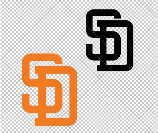 San Diego Padres Cap 1985, Svg, Dxf, Eps, Png - SvgShopArt