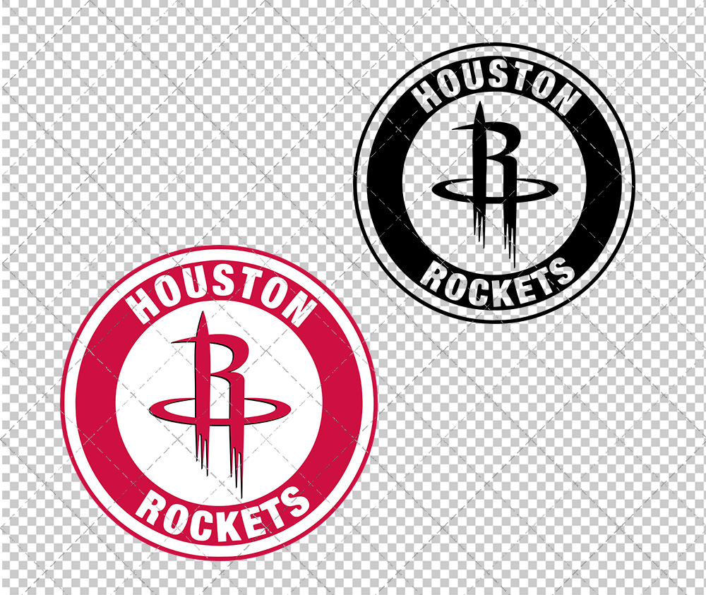 Houston Rockets Circle 2019, Svg, Dxf, Eps, Png - SvgShopArt