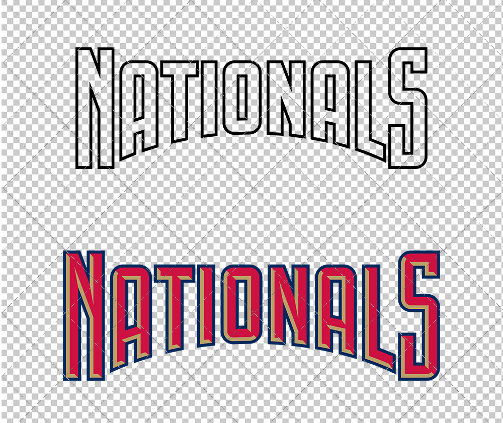 Washington Nationals Jersey 2005, Svg, Dxf, Eps, Png - SvgShopArt