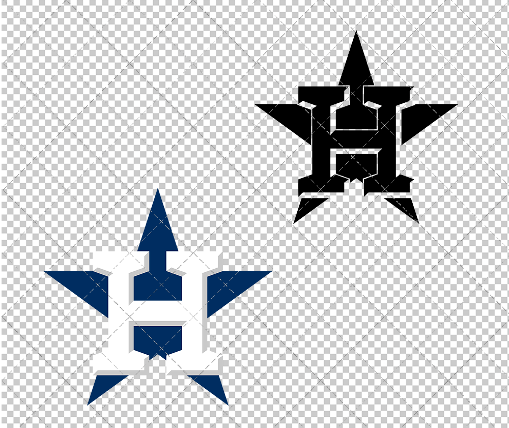 Houston Astros Cap 2013 002, Svg, Dxf, Eps, Png - SvgShopArt