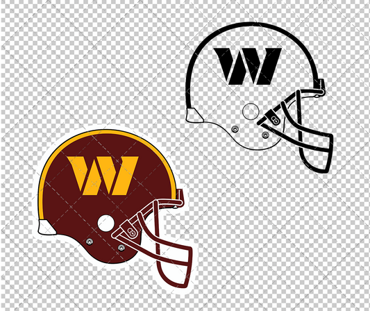 Washington Commanders Helmet 2022, Svg, Dxf, Eps, Png - SvgShopArt