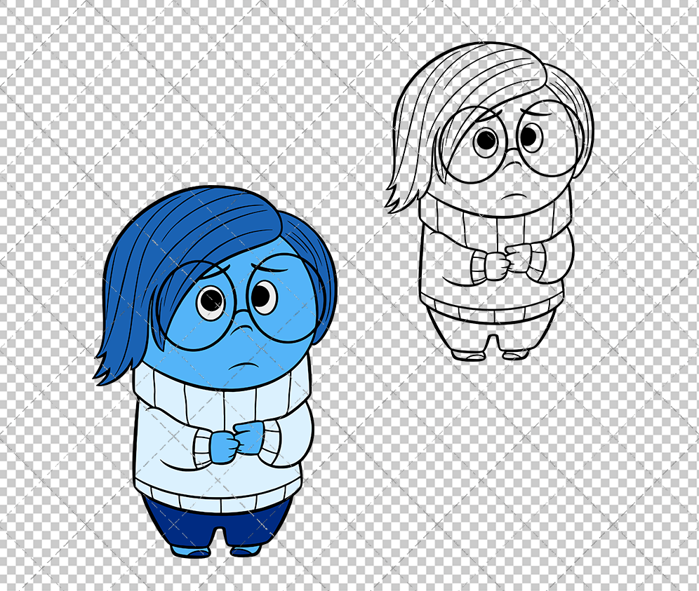 Sadness - Inside Out, Svg, Dxf, Eps, Png - SvgShopArt