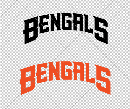 Cincinnati Bengals Wordmark 1997 003, Svg, Dxf, Eps, Png - SvgShopArt