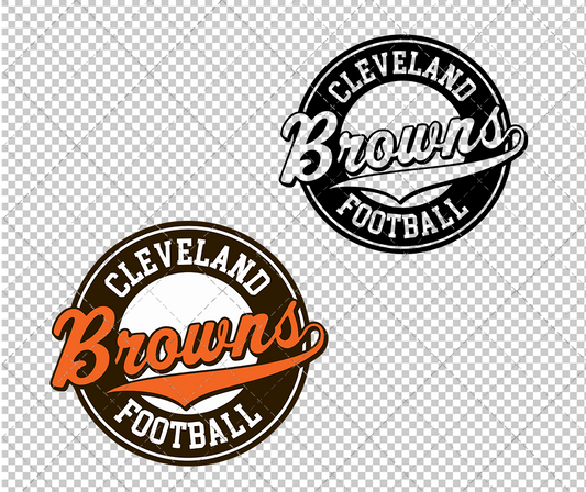 Cleveland Browns Circle 2003 003, Svg, Dxf, Eps, Png - SvgShopArt