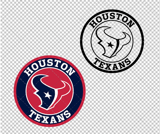 Houston Texans Circle 2002, Svg, Dxf, Eps, Png - SvgShopArt