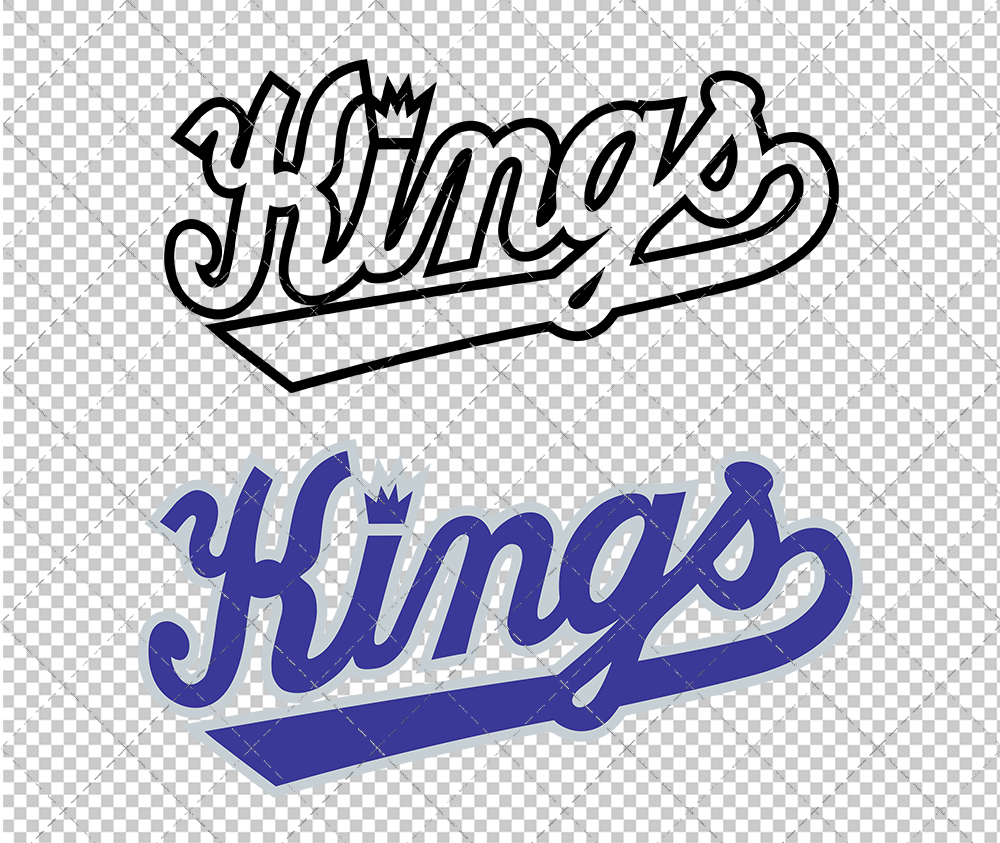 Sacramento Kings Alternate 2005 002, Svg, Dxf, Eps, Png - SvgShopArt