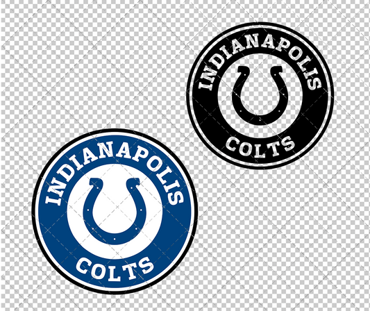 Indianapolis Colts Circle 2008 003, Svg, Dxf, Eps, Png - SvgShopArt