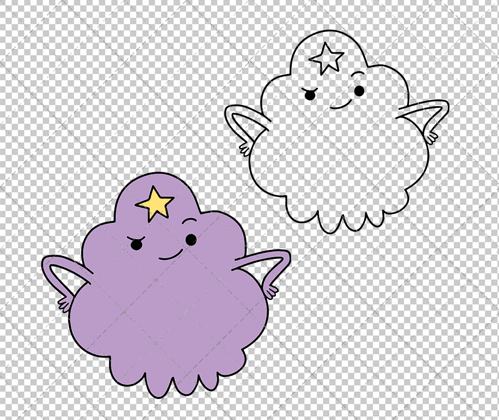 Lumpy Space Princess - Adventure Time, Svg, Dxf, Eps, Png - SvgShopArt