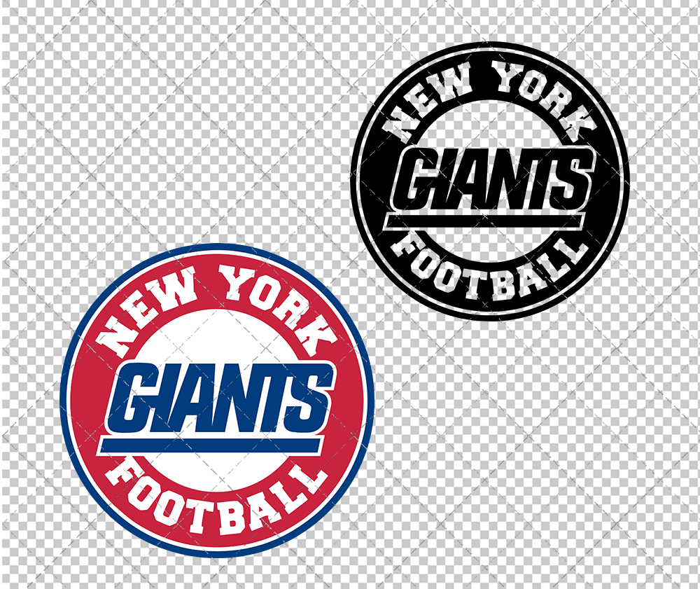 New York Giants Circle 2000 004, Svg, Dxf, Eps, Png - SvgShopArt