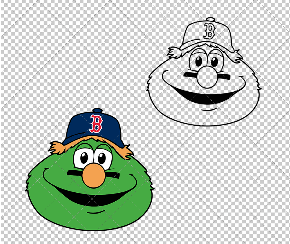 Boston Red Sox Mascot Wally, Svg, Dxf, Eps, Png - SvgShopArt