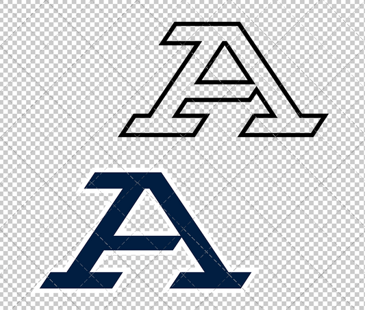 Akron Zips Secondary 2022 002, Svg, Dxf, Eps, Png - SvgShopArt