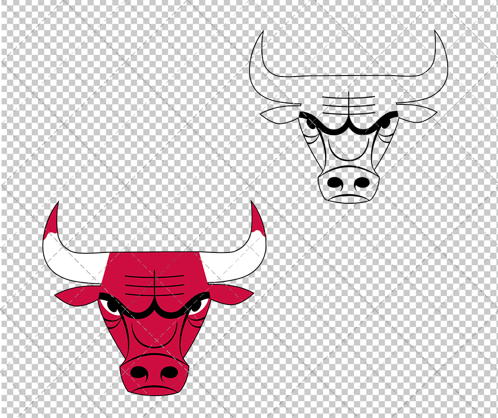 Chicago Bulls Alternate 1966, Svg, Dxf, Eps, Png - SvgShopArt