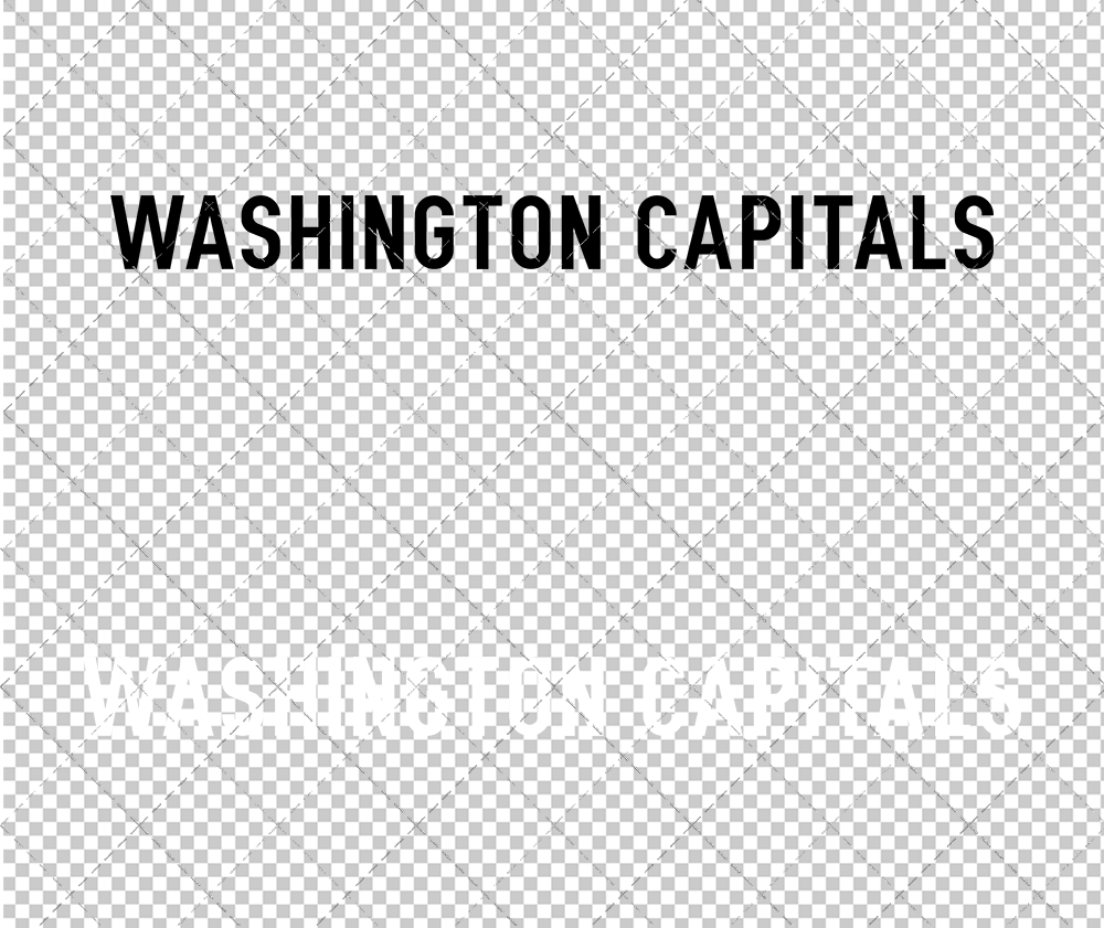 Washington Capitals Wordmark Concept 2007 003, Svg, Dxf, Eps, Png - SvgShopArt