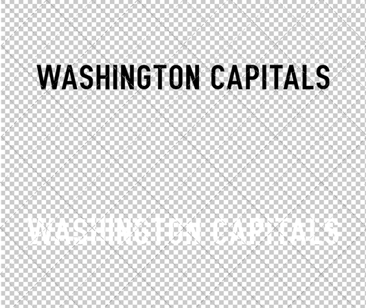 Washington Capitals Wordmark Concept 2007 003, Svg, Dxf, Eps, Png - SvgShopArt