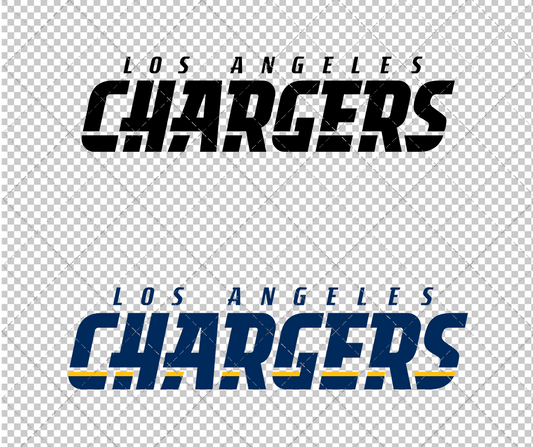 Los Angeles Chargers Wordmark 2017, Svg, Dxf, Eps, Png - SvgShopArt