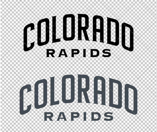 Colorado Rapids Wordmark 2007 003, Svg, Dxf, Eps, Png - SvgShopArt