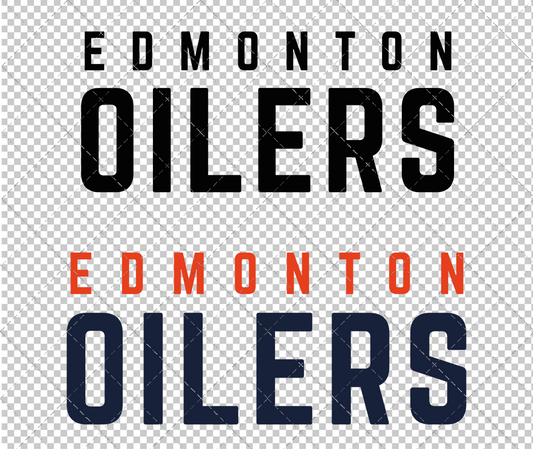 Edmonton Oilers Wordmark 2022 003, Svg, Dxf, Eps, Png - SvgShopArt