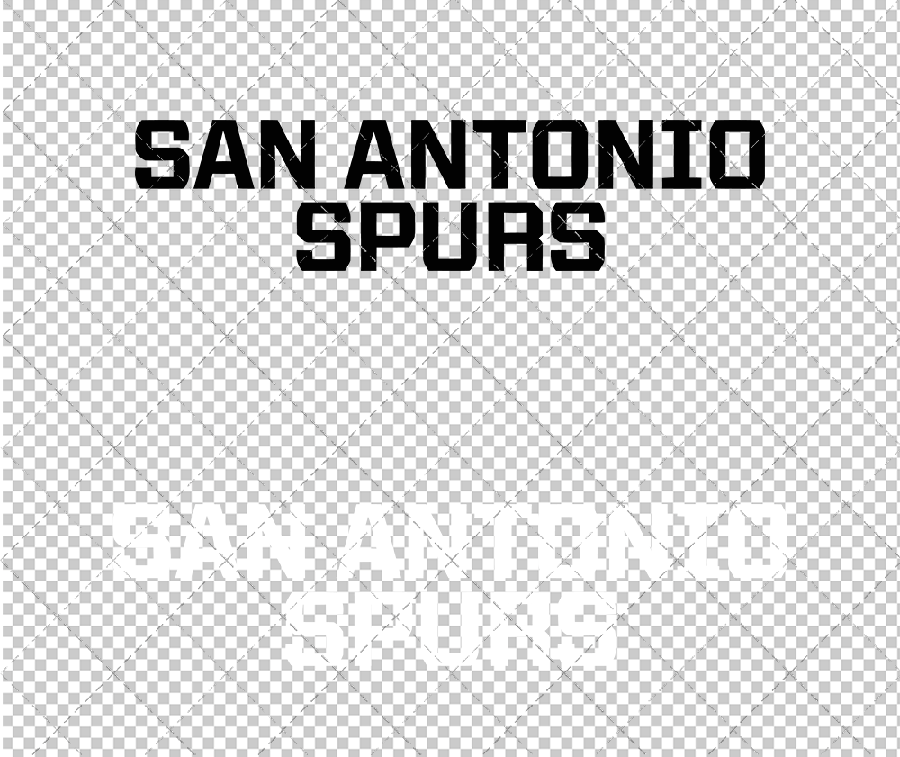 San Antonio Spurs Wordmark 2017, Svg, Dxf, Eps, Png - SvgShopArt