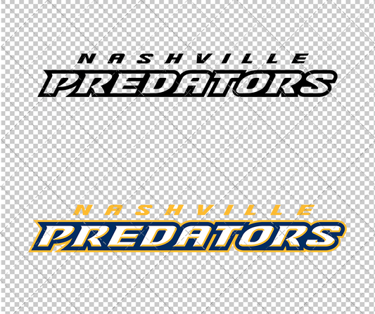 Nashville Predators Wordmark 2011, Svg, Dxf, Eps, Png - SvgShopArt