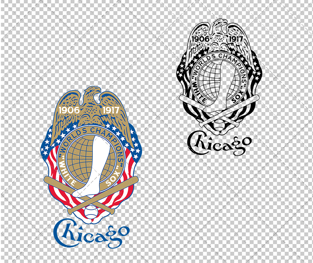 Chicago White Sox 1918, Svg, Dxf, Eps, Png - SvgShopArt