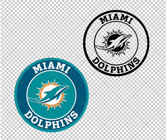 Miami Dolphins Circle 2013, Svg, Dxf, Eps, Png - SvgShopArt