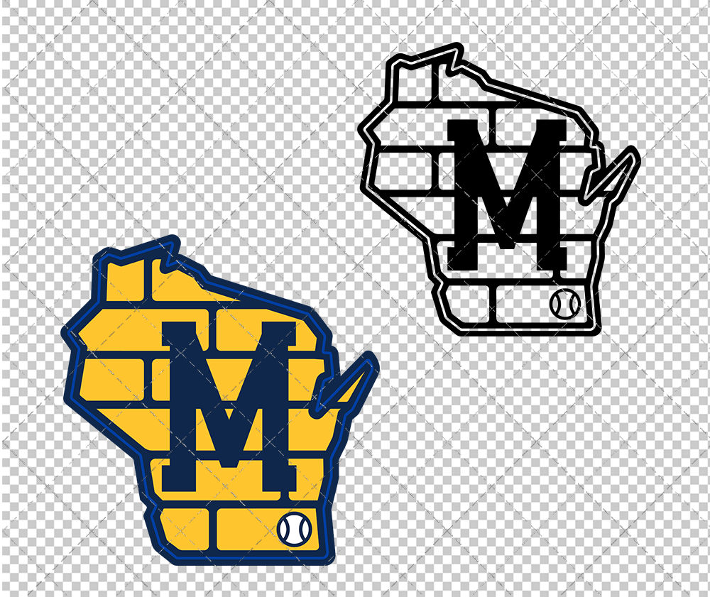 Milwaukee Brewers Alternate 2020 002, Svg, Dxf, Eps, Png - SvgShopArt