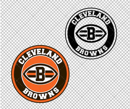 Cleveland Browns Circle 2003, Svg, Dxf, Eps, Png - SvgShopArt