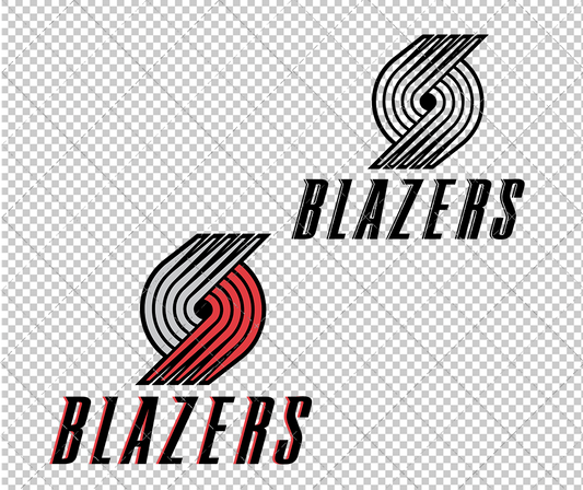 Portland Trail Blazers 2002, Svg, Dxf, Eps, Png - SvgShopArt