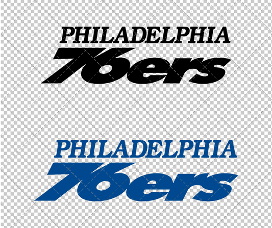 Philadelphia 76ers Wordmark 1963, Svg, Dxf, Eps, Png - SvgShopArt