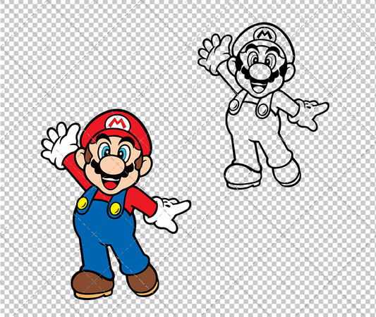 Super Mario Bros 002, Svg, Dxf, Eps, Png - SvgShopArt