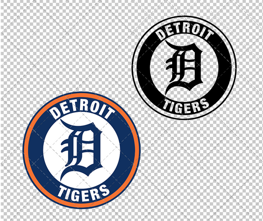 Detroit Tigers Circle 2016 002, Svg, Dxf, Eps, Png - SvgShopArt
