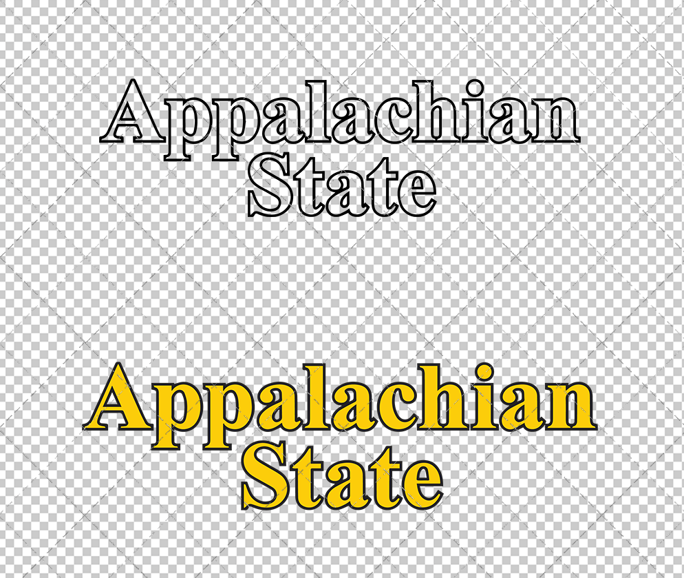 Appalachian State Mountaineers Wordmark 2003, Svg, Dxf, Eps, Png - SvgShopArt