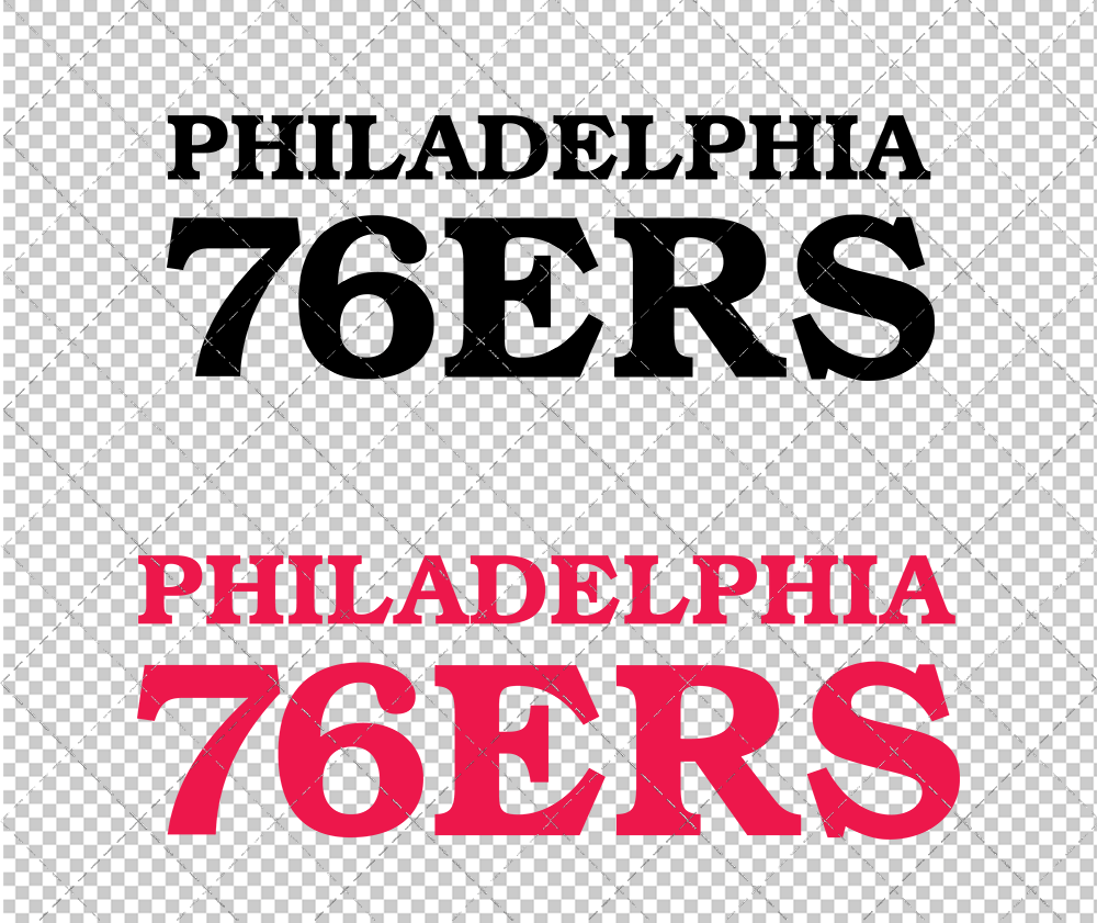 Philadelphia 76ers Wordmark 2018 002, Svg, Dxf, Eps, Png - SvgShopArt